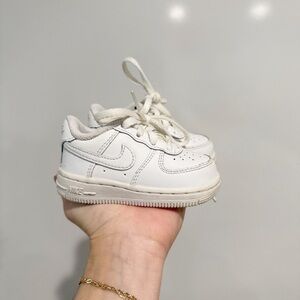 Nike Toddler Kids Air Force 1 White Sneakers